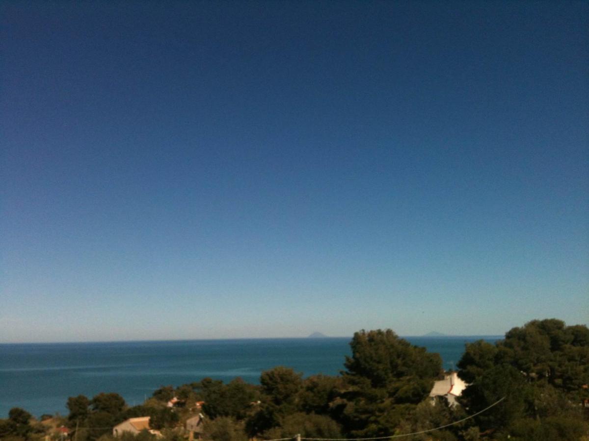 Stanza In Villa Con Giardino Vista Mare Cefalú Exterior foto