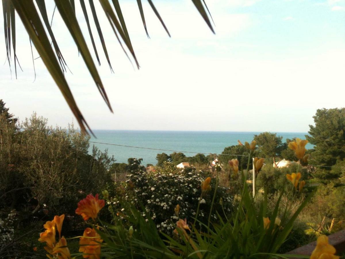 Stanza In Villa Con Giardino Vista Mare Cefalú Exterior foto